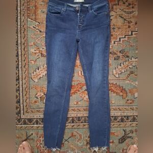 Free People High Rise Indigo Jeans